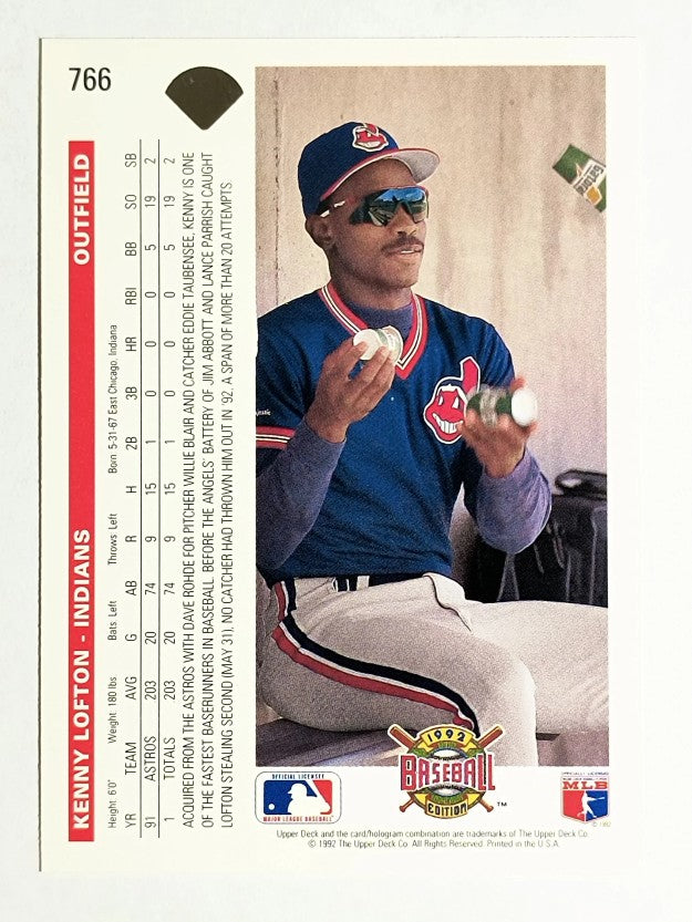 1992 Upper Deck #766 Kenny Lofton