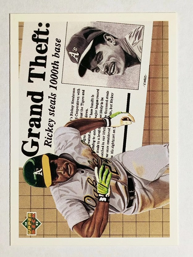 1992 Upper Deck #782 Rickey Henderson 1000