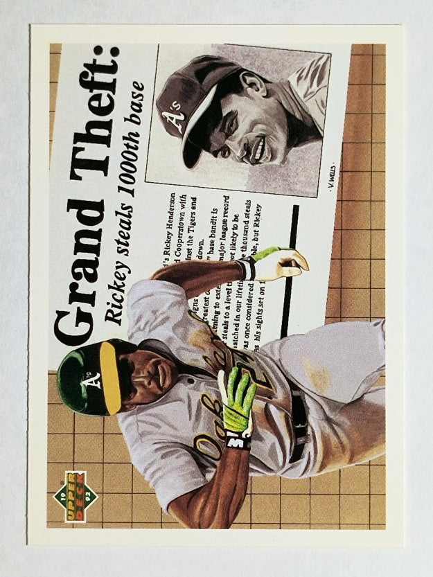 1992 Upper Deck #782 Rickey Henderson 1000