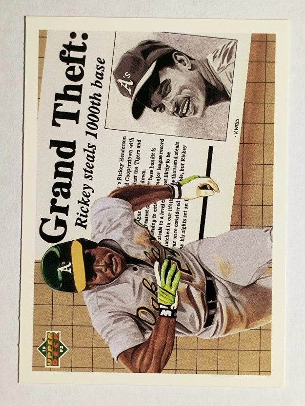 1992 Upper Deck #782 Rickey Henderson 1000