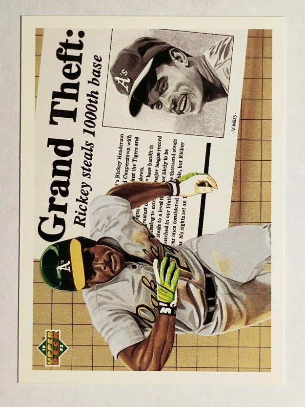1992 Upper Deck #782 Rickey Henderson 1000