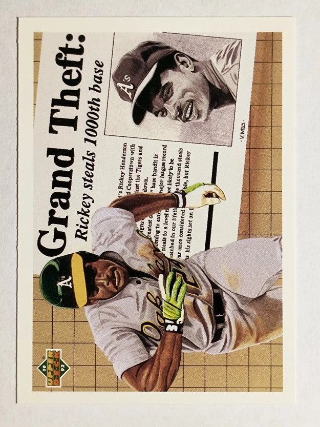 1992 Upper Deck #782 Rickey Henderson 1000