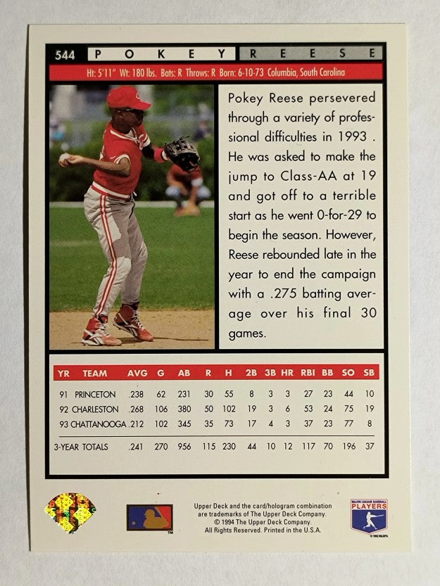 1994 Upper Deck #544 Pokey Reese