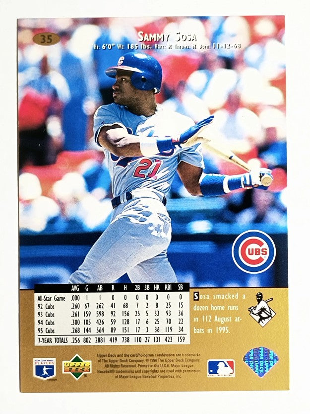 1996 Upper Deck #35 Sammy Sosa