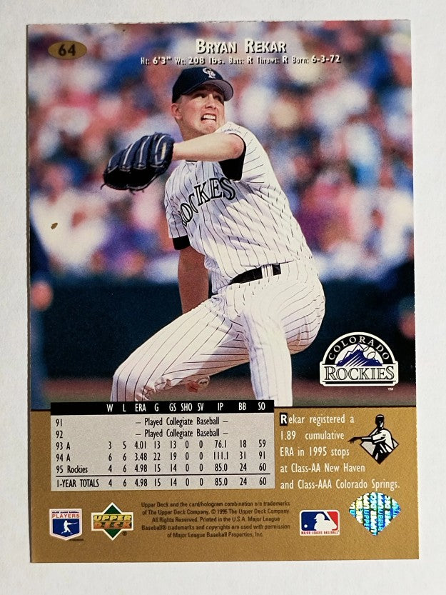 1996 Upper Deck #64 Bryan Rekar