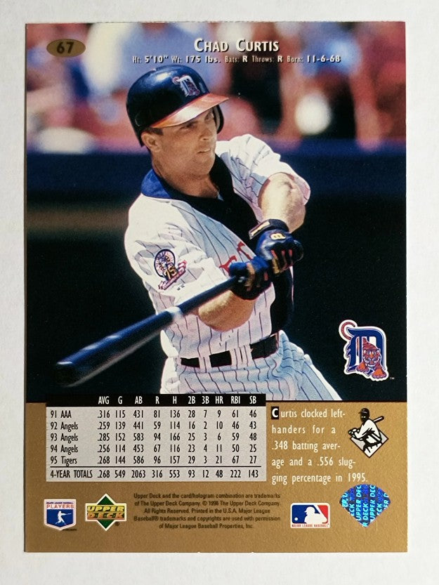 1996 Upper Deck #67 Chad Curtis