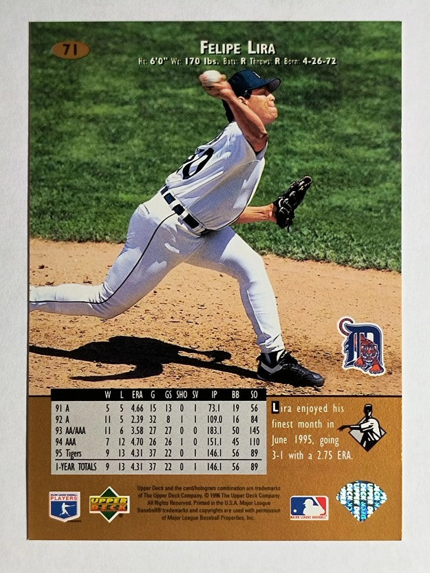 1996 Upper Deck #71 Felipe Lira