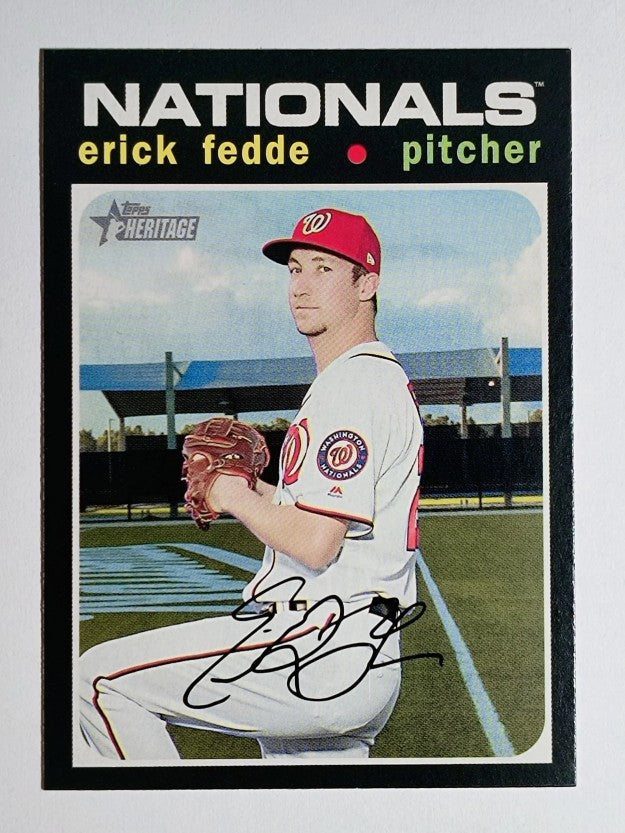 2020 Topps Heritage #250 Erick Fedde