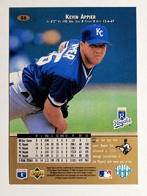 1996 Upper Deck #86 Kevin Appier
