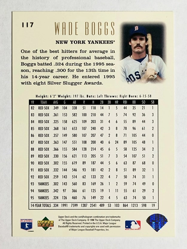 1996 Upper Deck #117 Wade Boggs