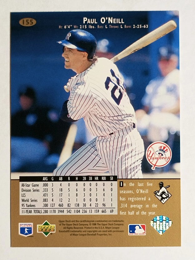 1996 Upper Deck #155 Paul O'Neill
