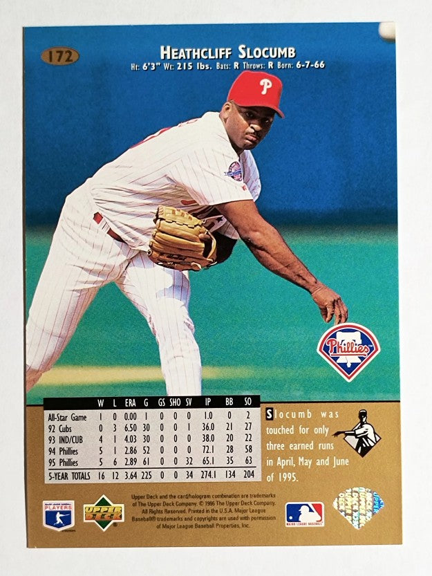 1996 Upper Deck #172 Heathcliff Slocumb