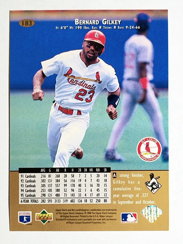 1996 Upper Deck #183 Bernard Gilkey