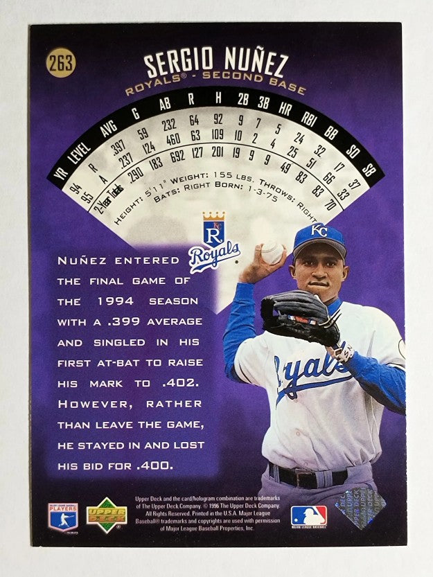 1996 Upper Deck #263 Sergio Nunez
