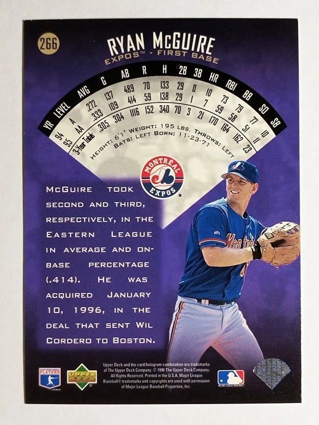 1996 Upper Deck #266 Ryan McGuire