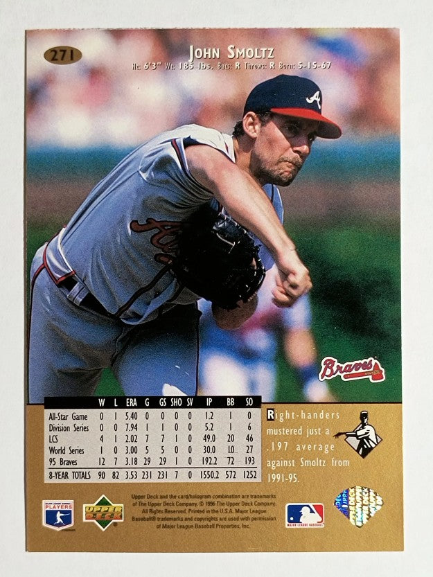 1996 Upper Deck #271 John Smoltz