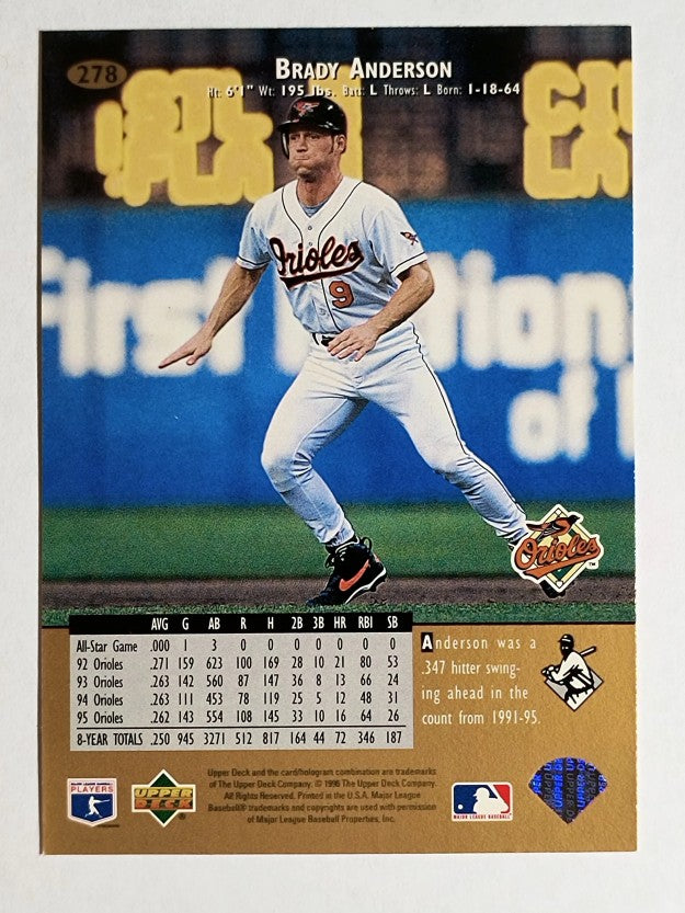 1996 Upper Deck #278 Brady Anderson