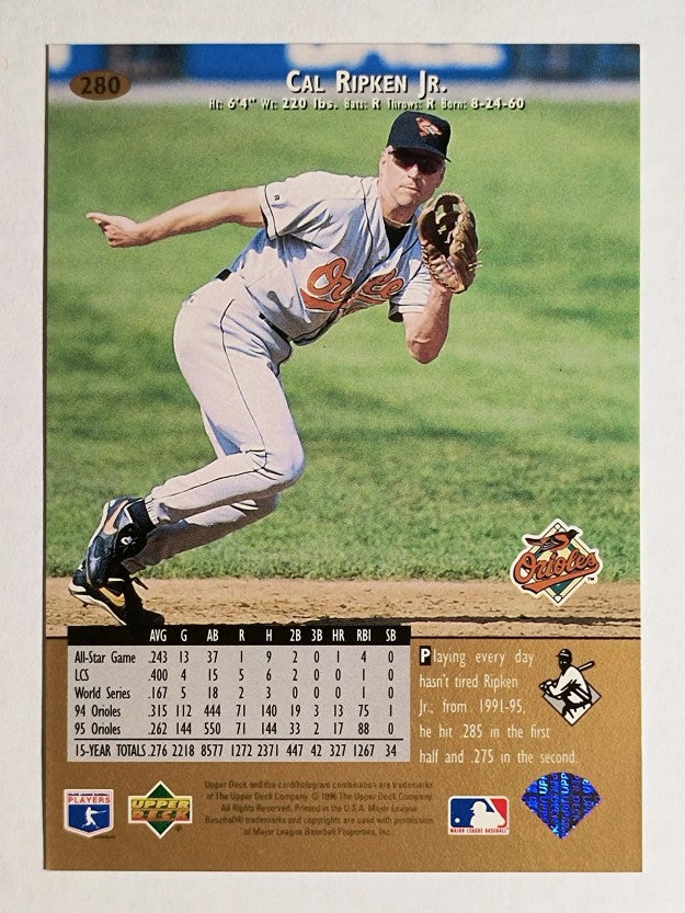 1996 Upper Deck #280 Cal Ripken