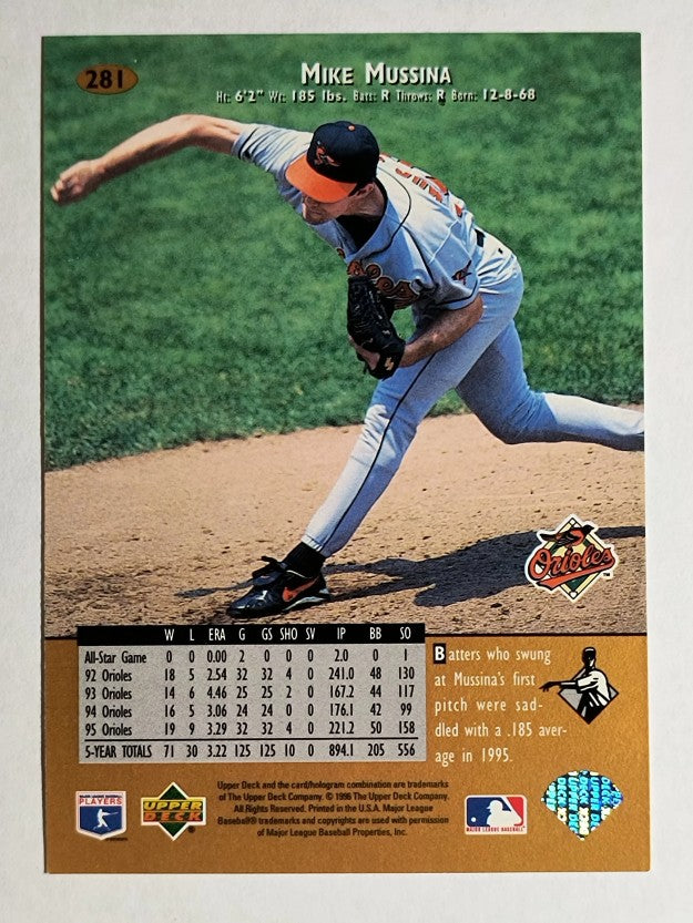 1996 Upper Deck #281 Mike Mussina