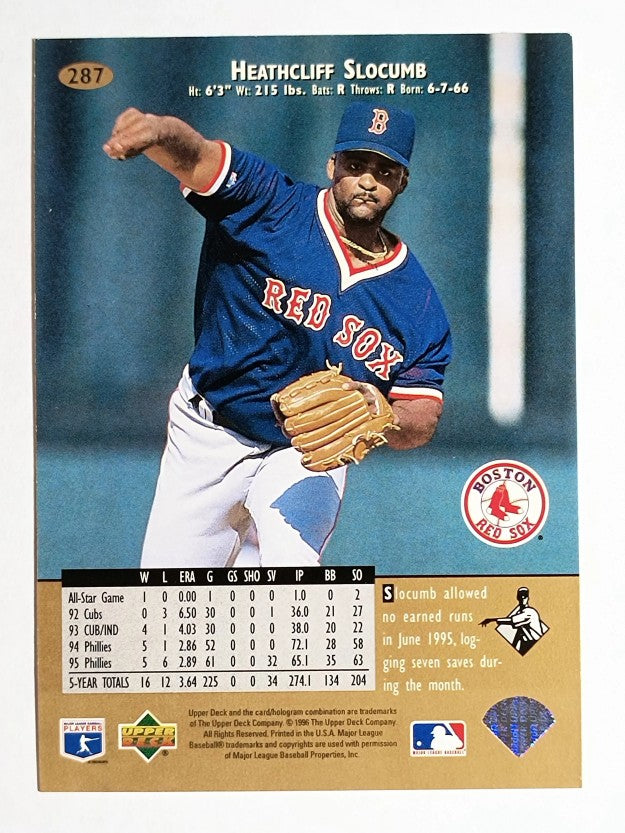 1996 Upper Deck #287 Heathcliff Slocumb