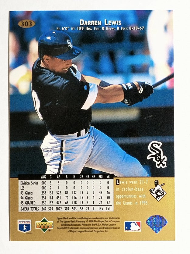 1996 Upper Deck #303 Darren Lewis