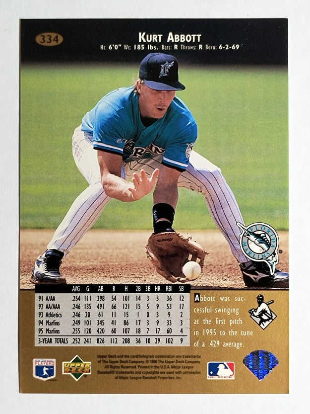1996 Upper Deck #334 Kurt Abbott