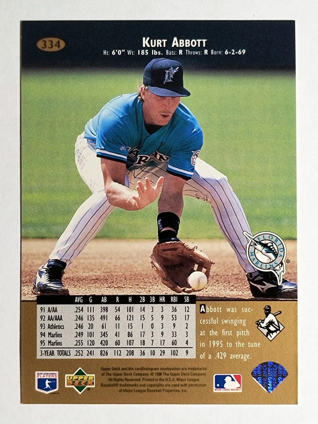 1996 Upper Deck #334 Kurt Abbott