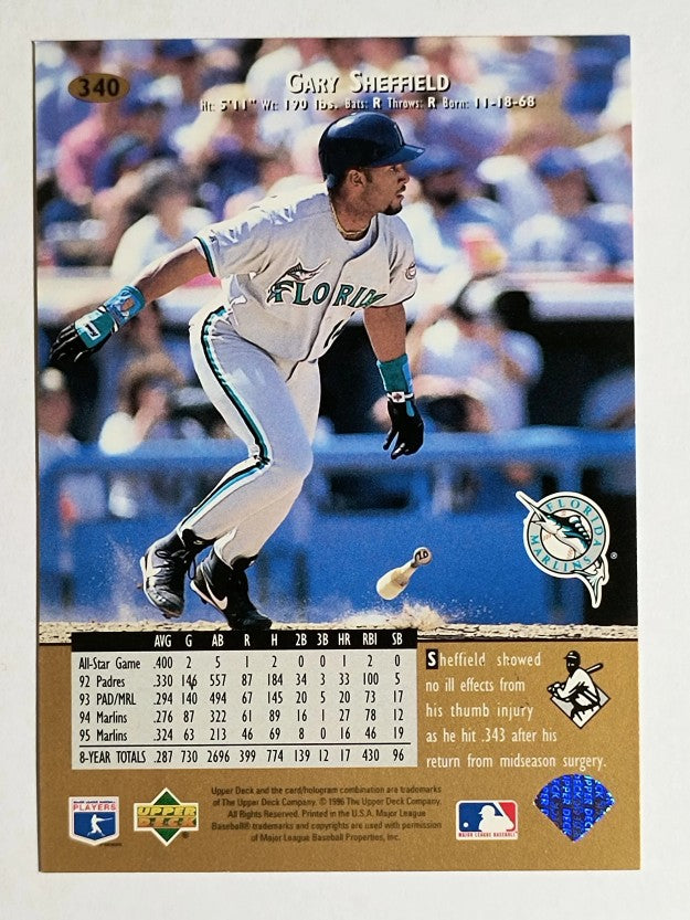 1996 Upper Deck #340 Gary Sheffield