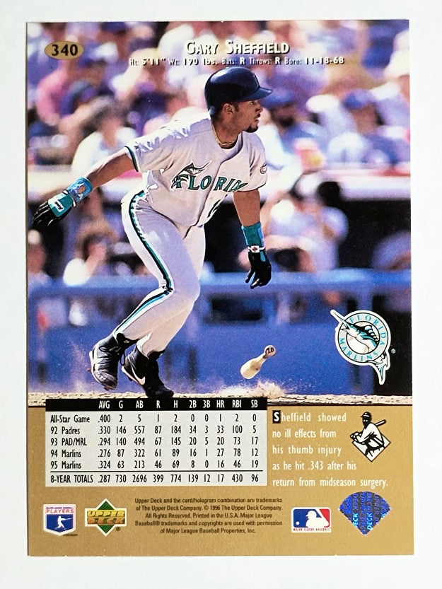 1996 Upper Deck #340 Gary Sheffield