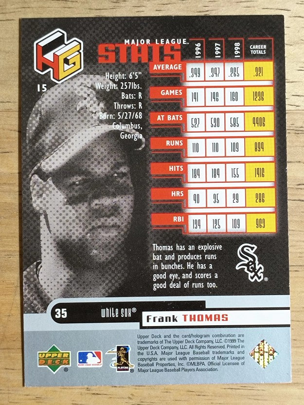 1999 Upper Deck HoloGrFX #15 Frank Thomas