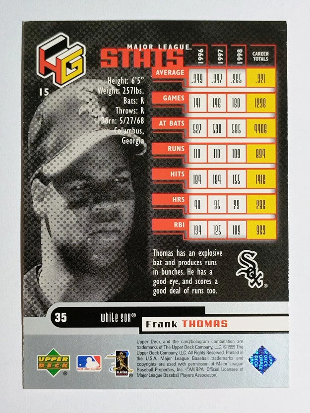 1999 Upper Deck HoloGrFX #15 Frank Thomas