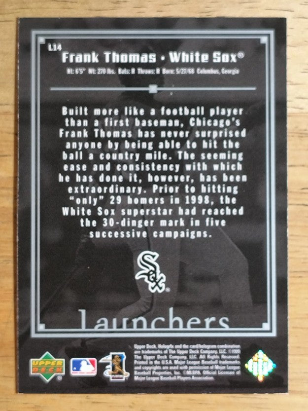 1999 Upper Deck HoloGrFX Launchers #L14 Frank Thomas