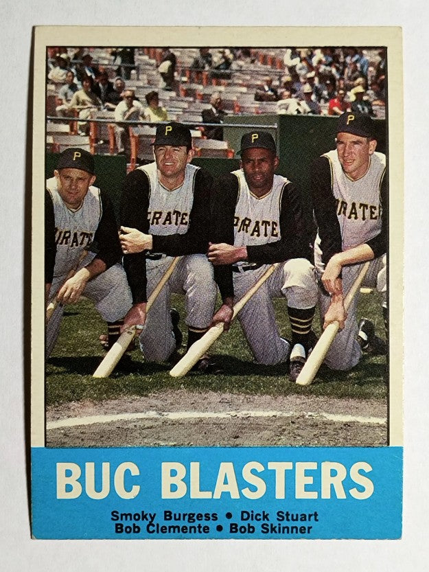 1963 Topps #18 Smoky Burgess/Dick Stuart/Bob Clemente/Bob Skinner (EXMT)