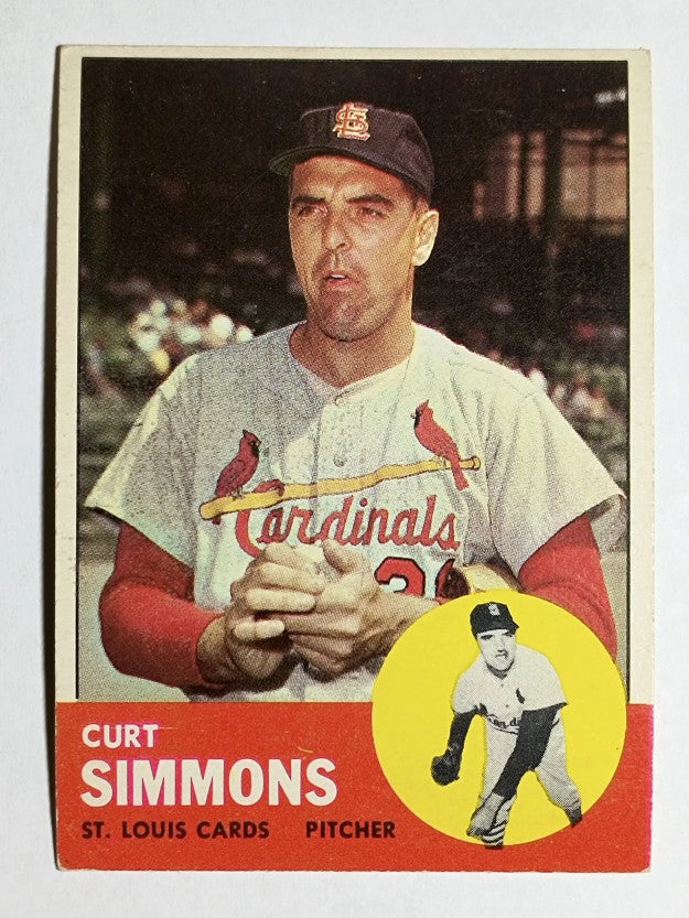 1963 Topps #22 Curt Simmons (EX)