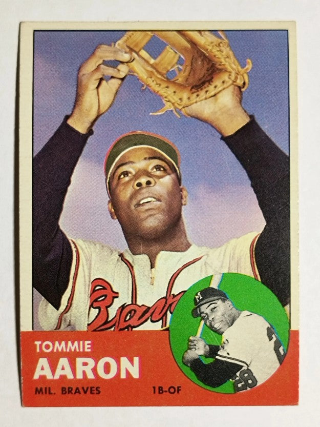 1963 Topps #46 Tommie Aaron RC (EX)