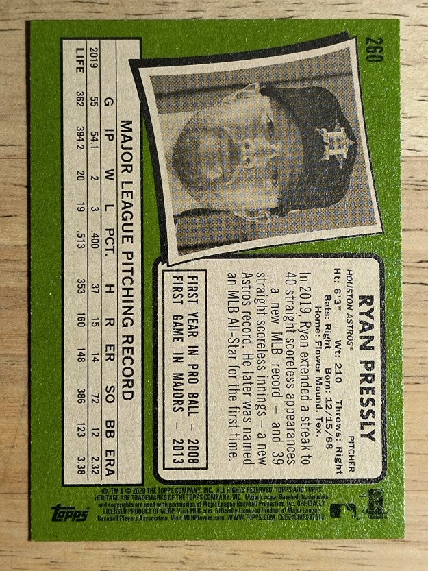 2020 Topps Heritage #260 Ryan Pressly