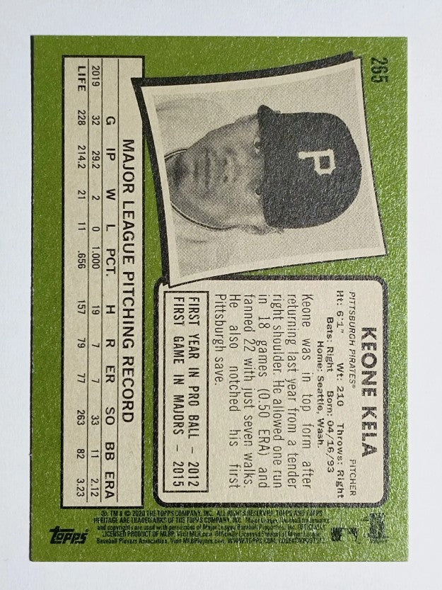 2020 Topps Heritage #265 Keone Kela