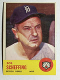 1963 Topps #134 Bob Scheffing MG (EX)