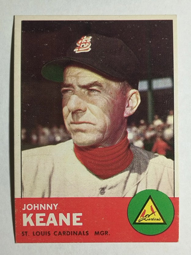 1963 Topps #166 Johnny Keane MG (EXMT)