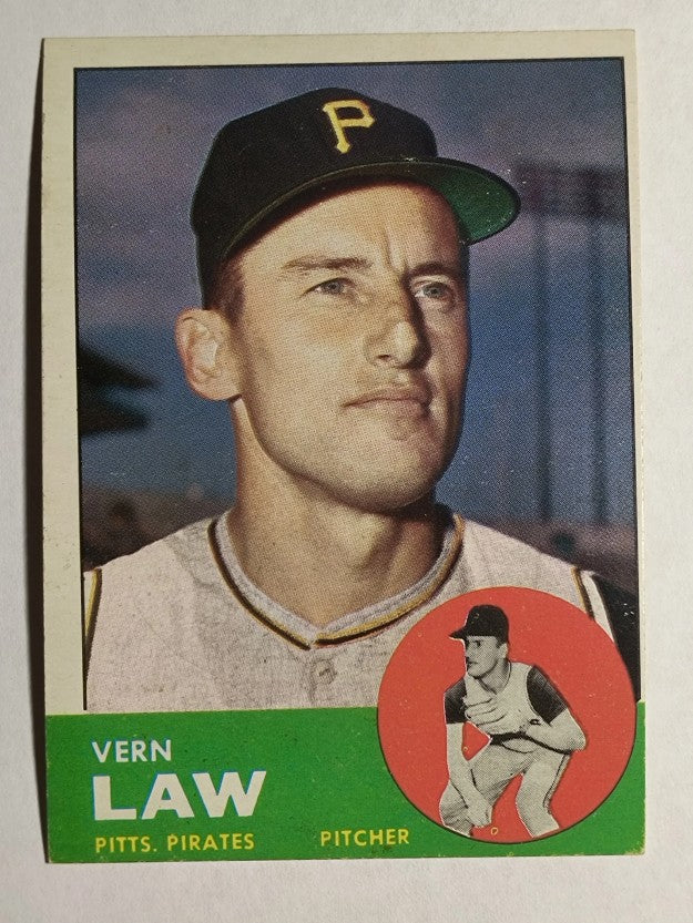 1963 Topps #184 Vern Law (EX)