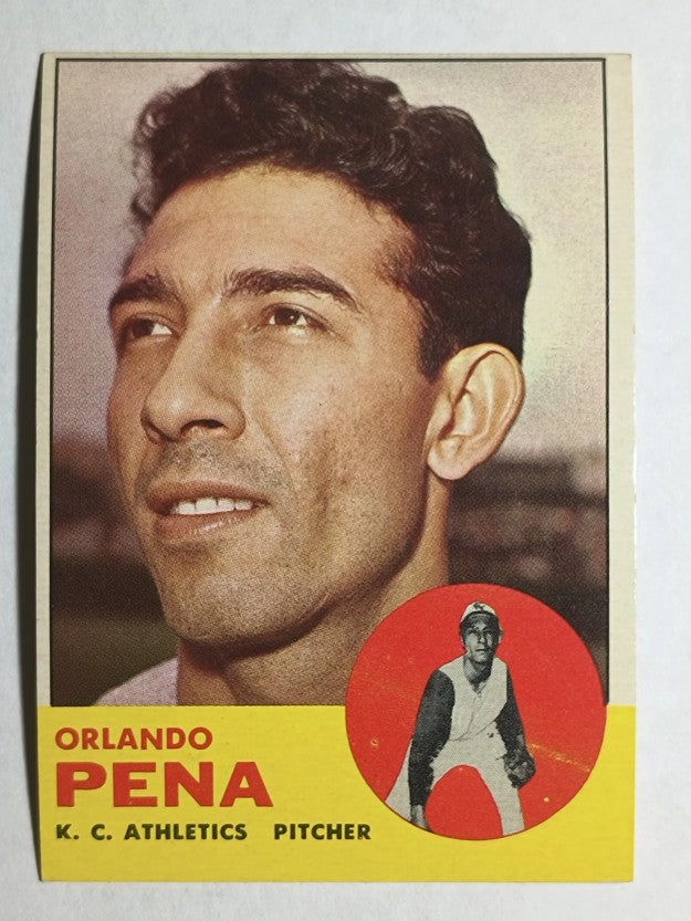 1963 Topps #214 Orlando Pena (EX)