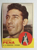 1963 Topps #214 Orlando Pena (EX)