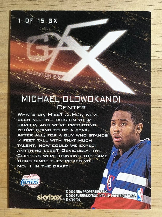 1999-00 E-X Generation E-X #GX1 Michael Olowokandi