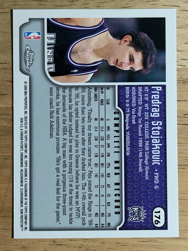 1999-00 Topps Chrome #176 Peja Stojakovic
