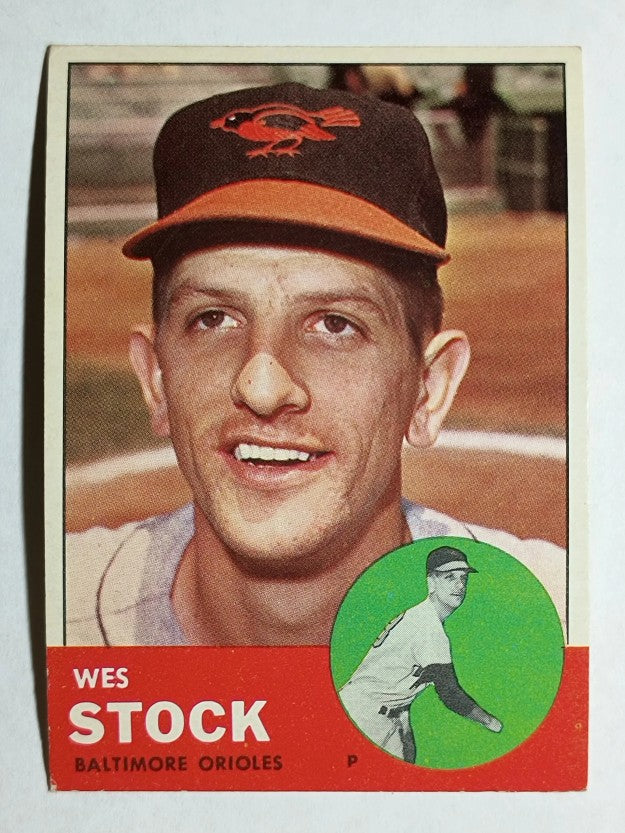 1963 Topps #438 Wes Stock (EXMT)