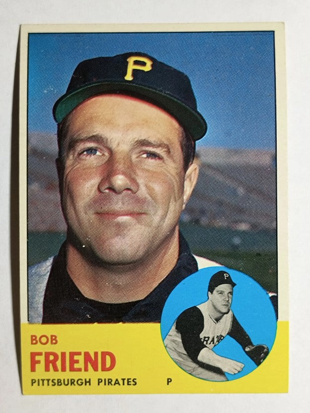 1963 Topps #450 Bob Friend (EXMT)