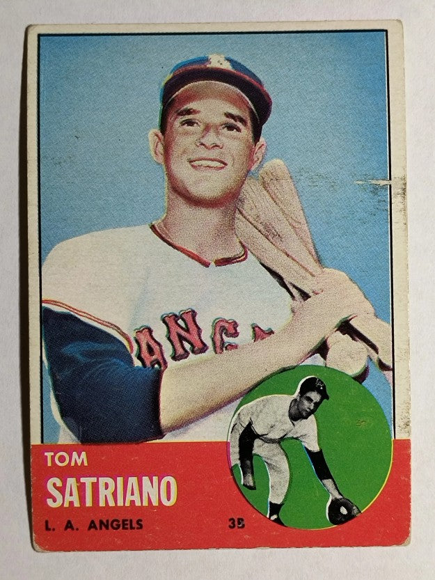 1963 Topps #548 Tom Satriano RC (VGEX)