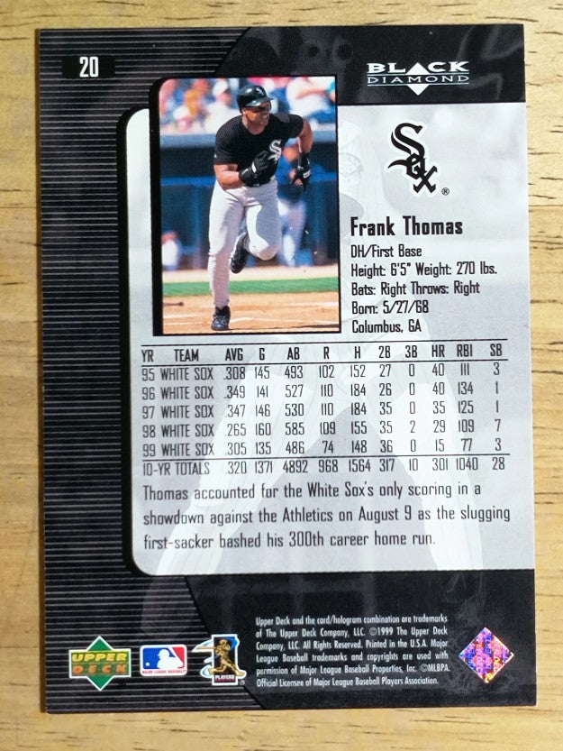 2000 Black Diamond #20 Frank Thomas