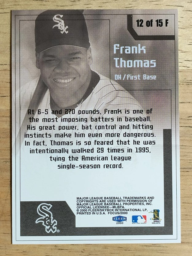 2000 Fleer Focus Focal Points #12 Frank Thomas