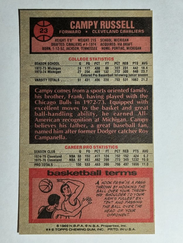 1976-77 Topps #23 Campy Russell (EXMT)